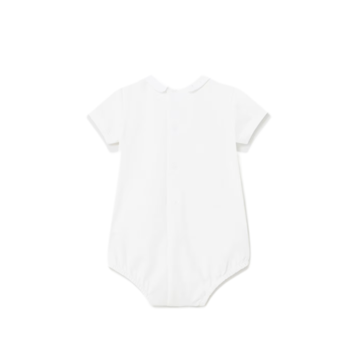 Mayoral Unisex Baby White Collared Romper