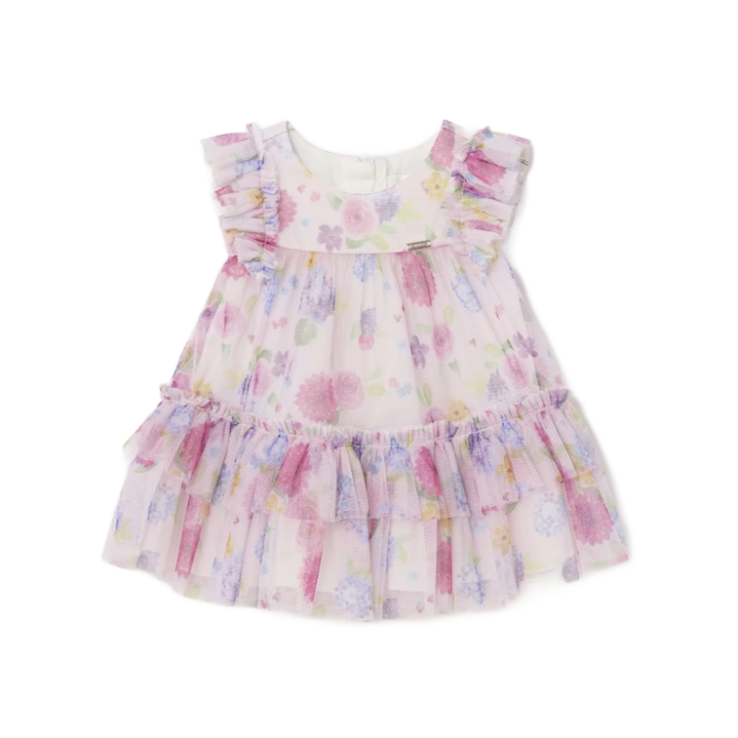 Mayoral Baby Girl's Rose Print Tulle Dress