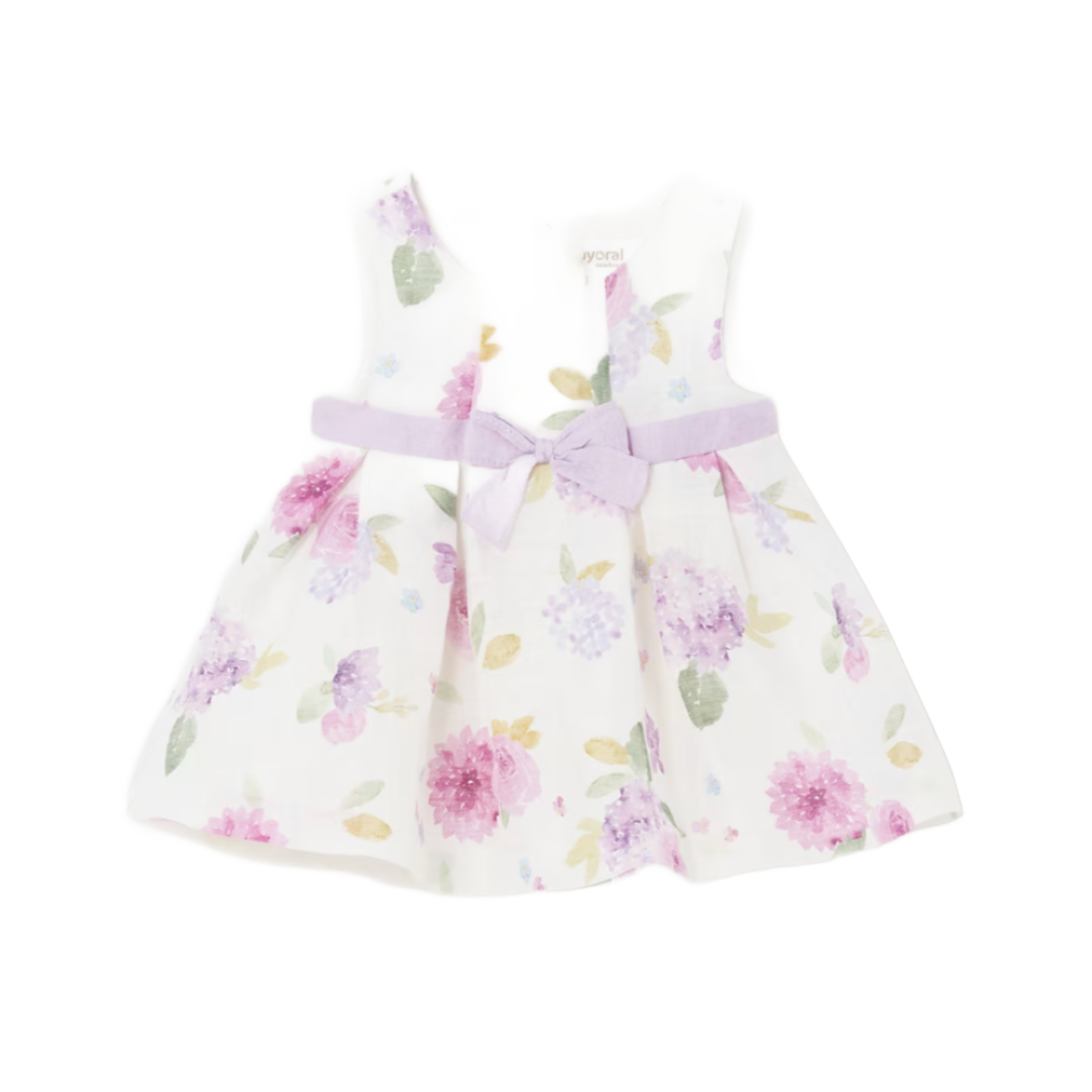 Mayoral Baby Girl's Rose Floral European Linen Dress