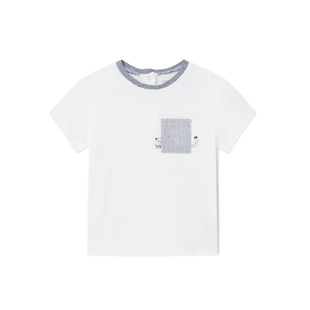 Mayoral Baby Boy's White Pocket T-Shirt