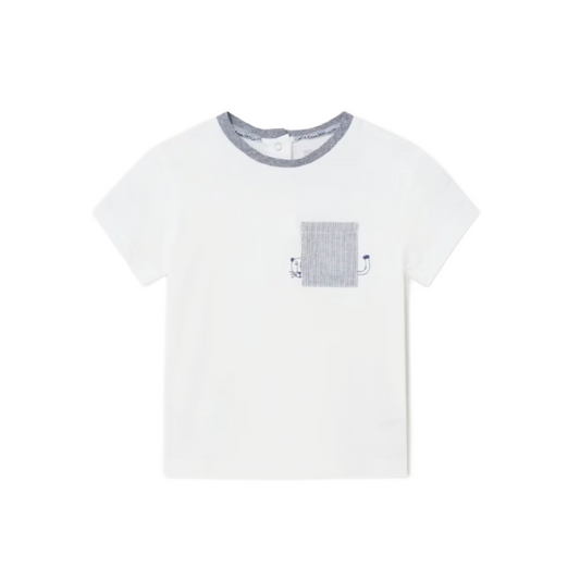Mayoral Baby Boy's White Pocket T-Shirt