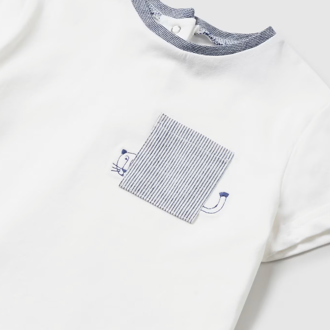 Mayoral Baby Boy's White Pocket T-Shirt