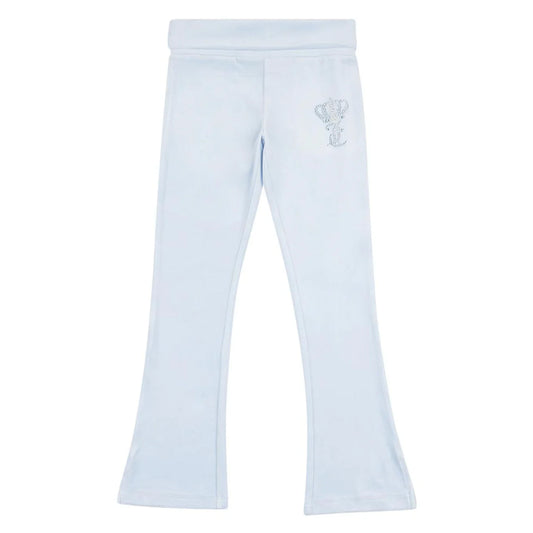 Juicy Couture Girl's Heather Blue Deep Waistband Low Rise Joggers