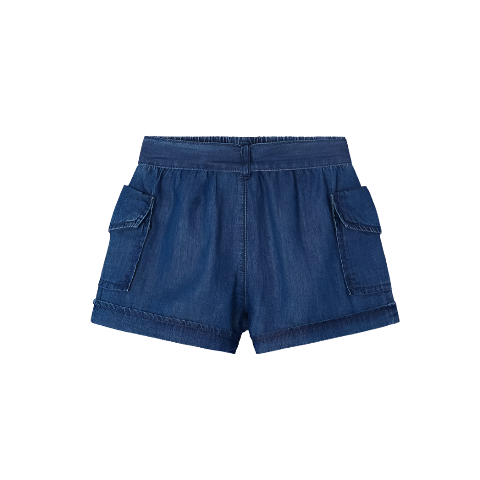 Mayoral Girl's Dark Denim Shorts