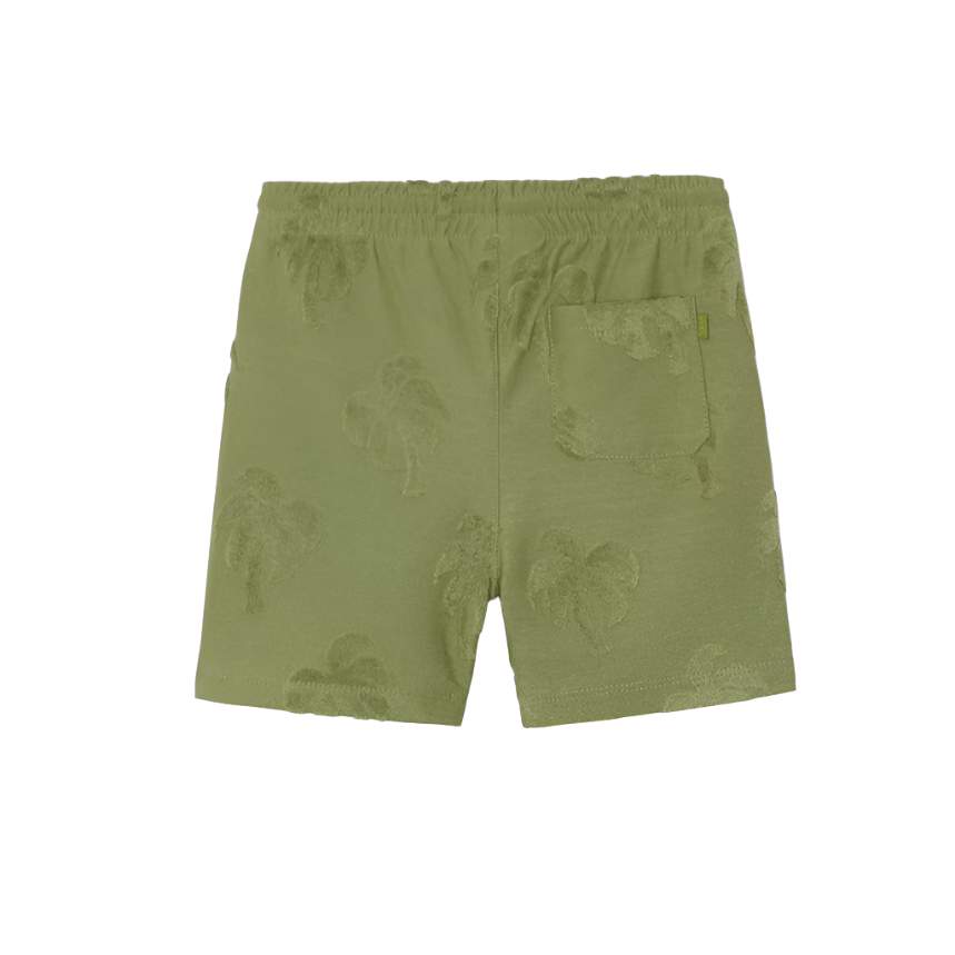 Mayoral Boy's Iguana Green Palm Tree Bermuda Shorts