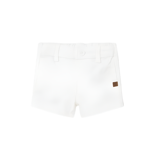 Mayoral Baby Boy's White Twill Bermuda Shorts