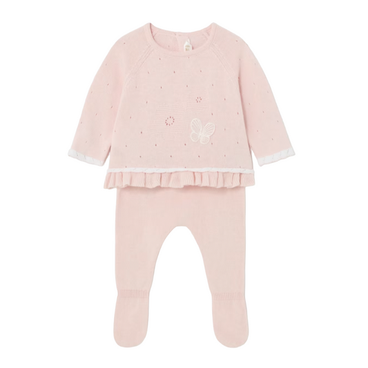 Mayoral Baby Girl's Nude 2-Piece Tricot Knitted Set