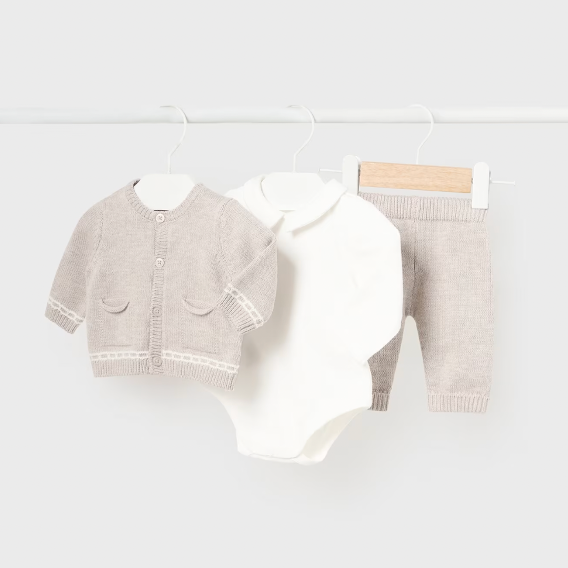 Mayoral Baby Boy's Walnut 3-Piece Tricot Set