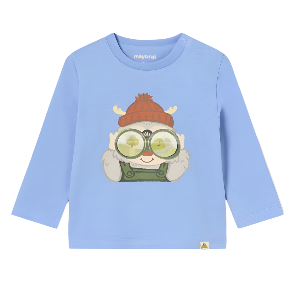 Mayoral Baby Boy's Sky Blue Interactive Print T-Shirt