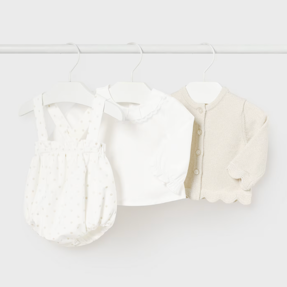 Mayoral Baby Girl's Natural 3-Piece Formal Set