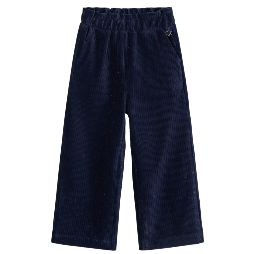 Mayoral Girl's Navy Flared Corduroy Trousers