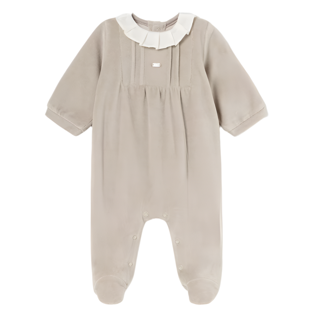 Mayoral Newborn Girl Ruffle Collar Romper