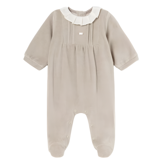 Mayoral Newborn Girl Ruffle Collar Romper