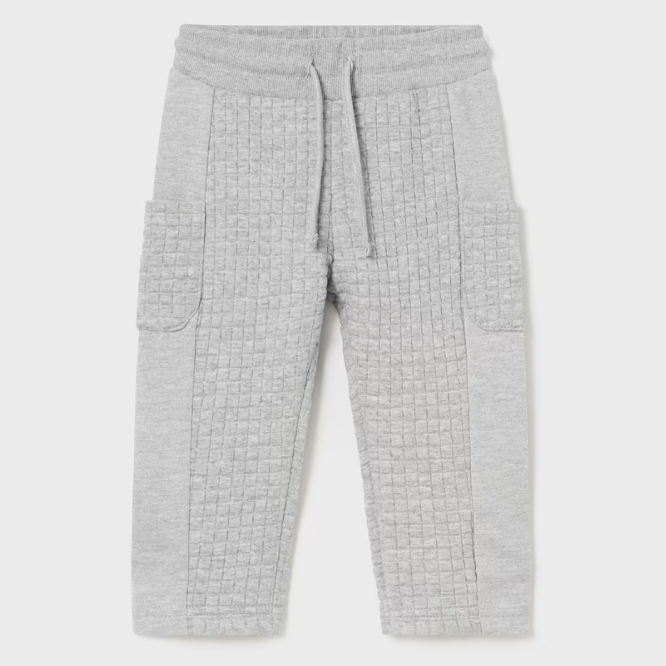 Mayoral Baby Boy's Ash Grey Combined Joggers