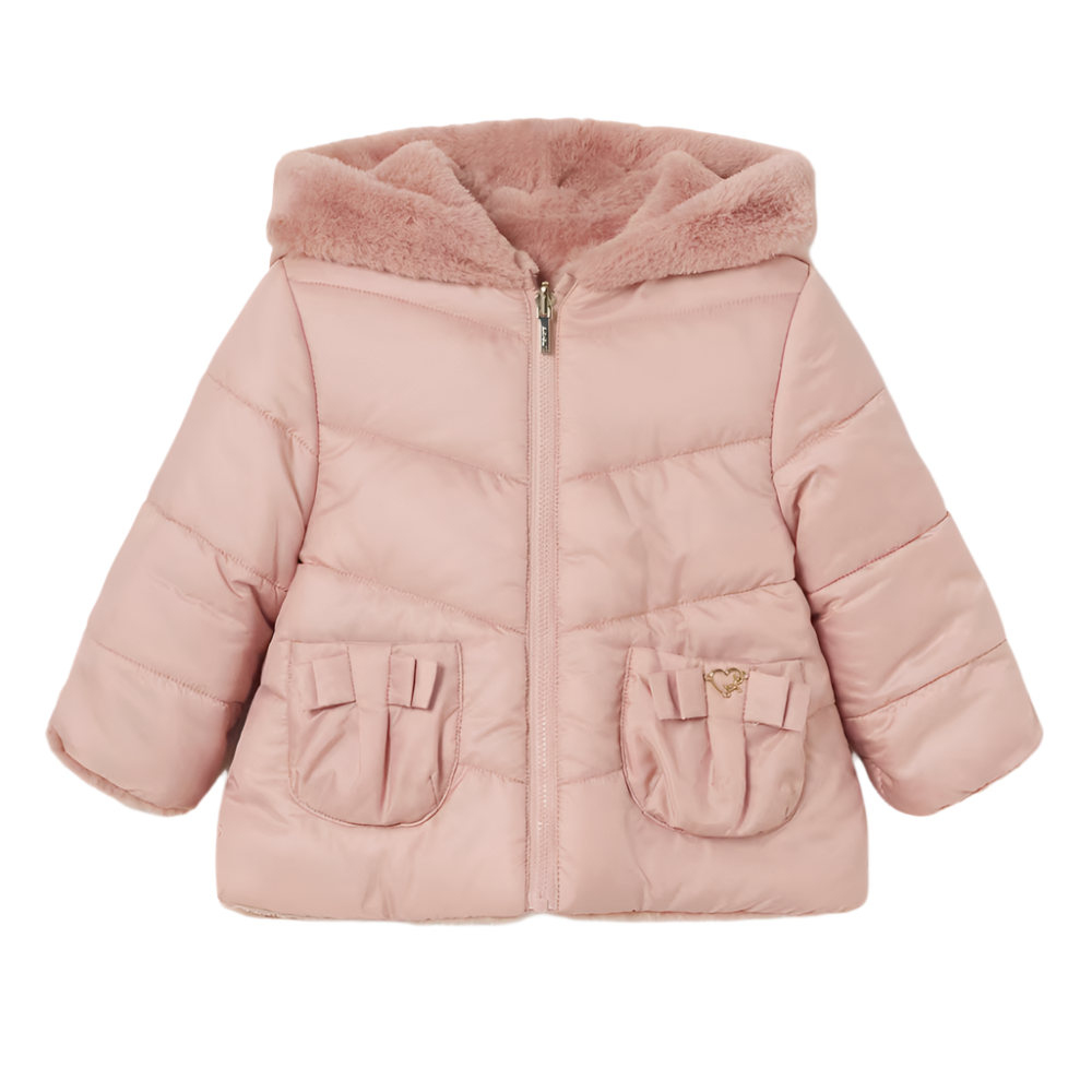 Mayoral Baby Girl's Blush Reversible Jacket