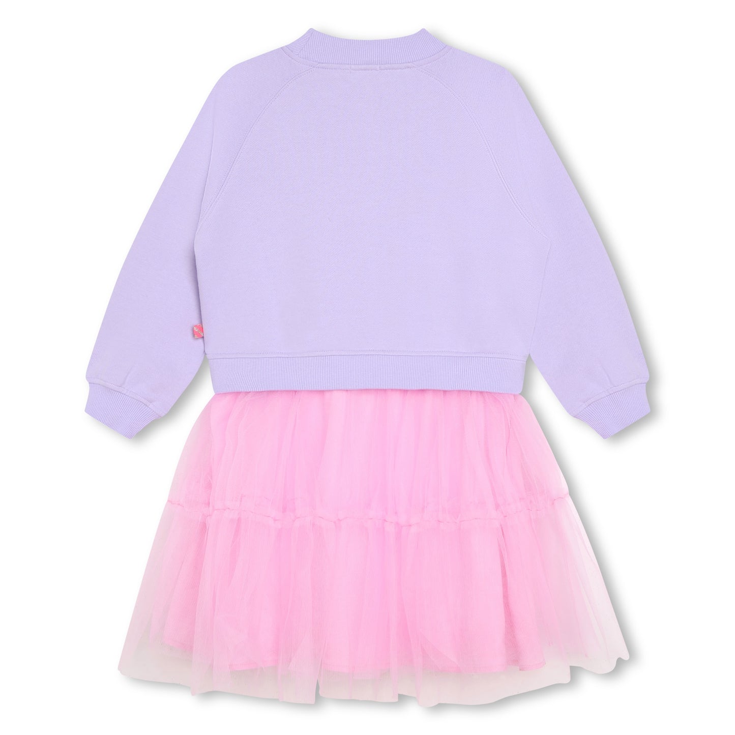 Billie Blush Girl's Lilac Bi-Material Dress