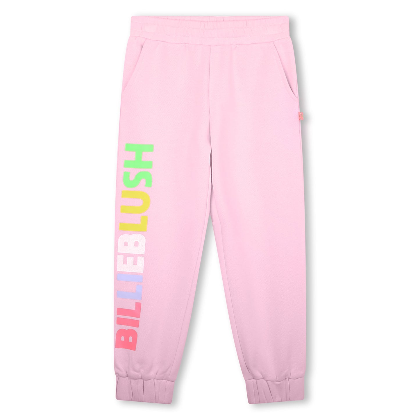 Billie Blush Girl's Pink Logo Fleece Jogging Bottoms