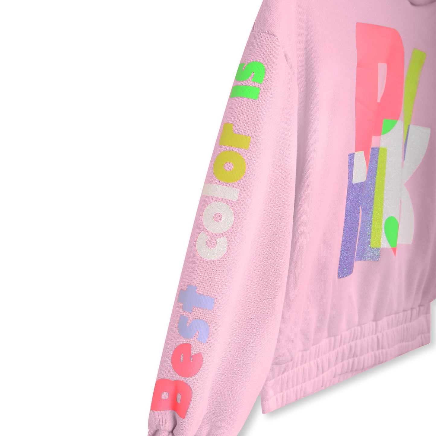 Billie Blush Girl's Pink Logo Fleece Sweatshirt