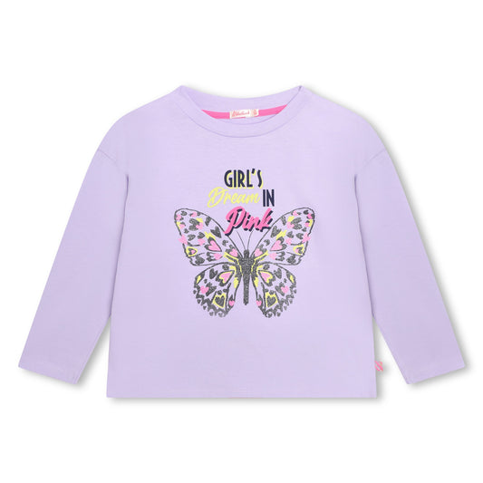 Billie Blush Girl's Lilac Long-Sleeved T-Shirt
