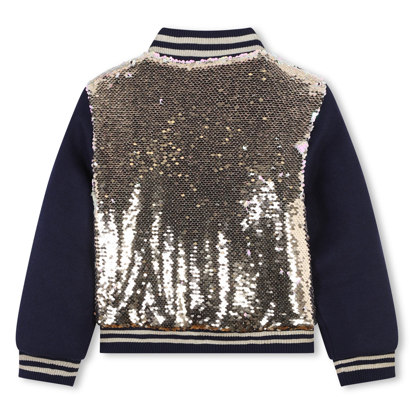 Billie Blush Girl's Golden Reversible Sequin Jacket