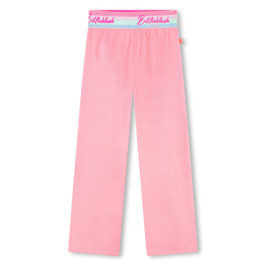 Billie Blush Girl's Pink Velvet Trousers