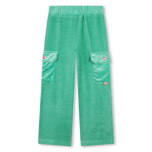 Billie Blush Girl's Green Corduroy Trousers