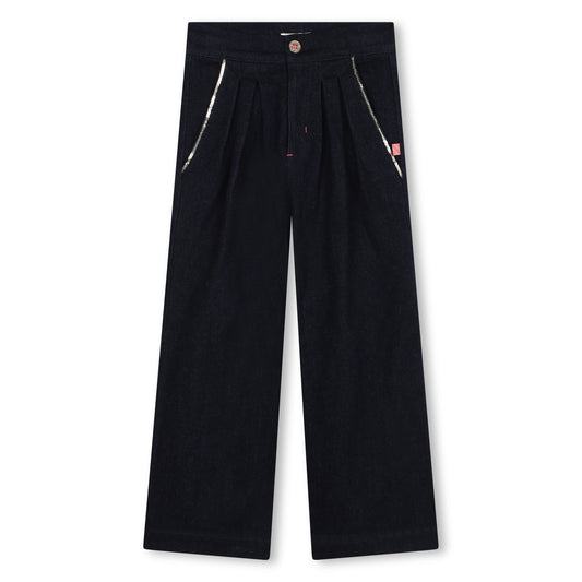 Billie Blush Girl's Navy Denim Trousers