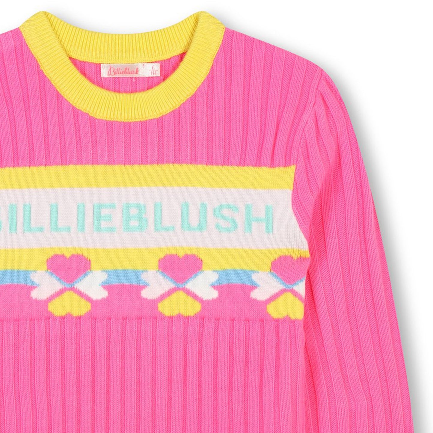 Billie BlushGirl's Pink Novelty Knitted Dress