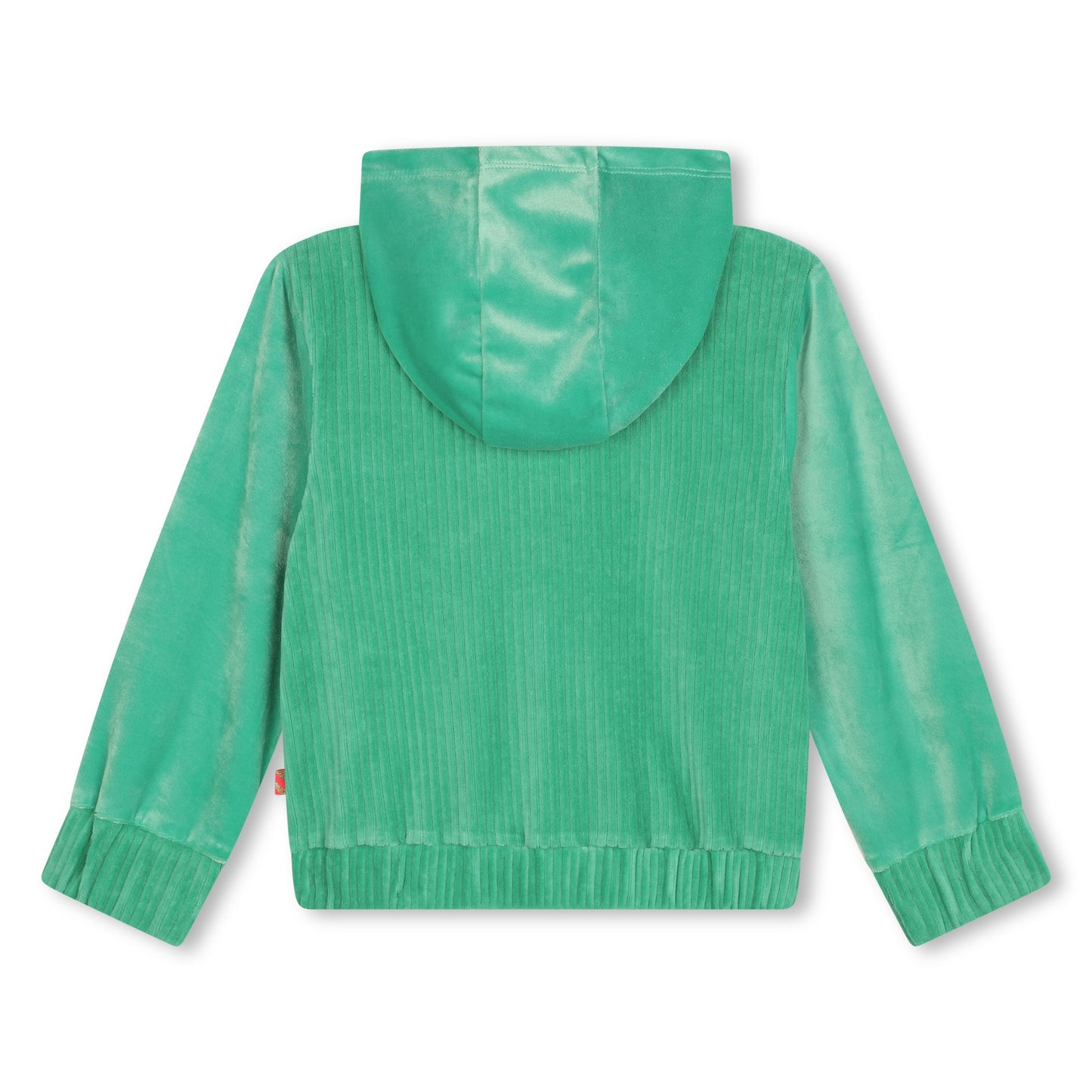 Billie Blush Girl's Green Fleece Hooded Cardigan