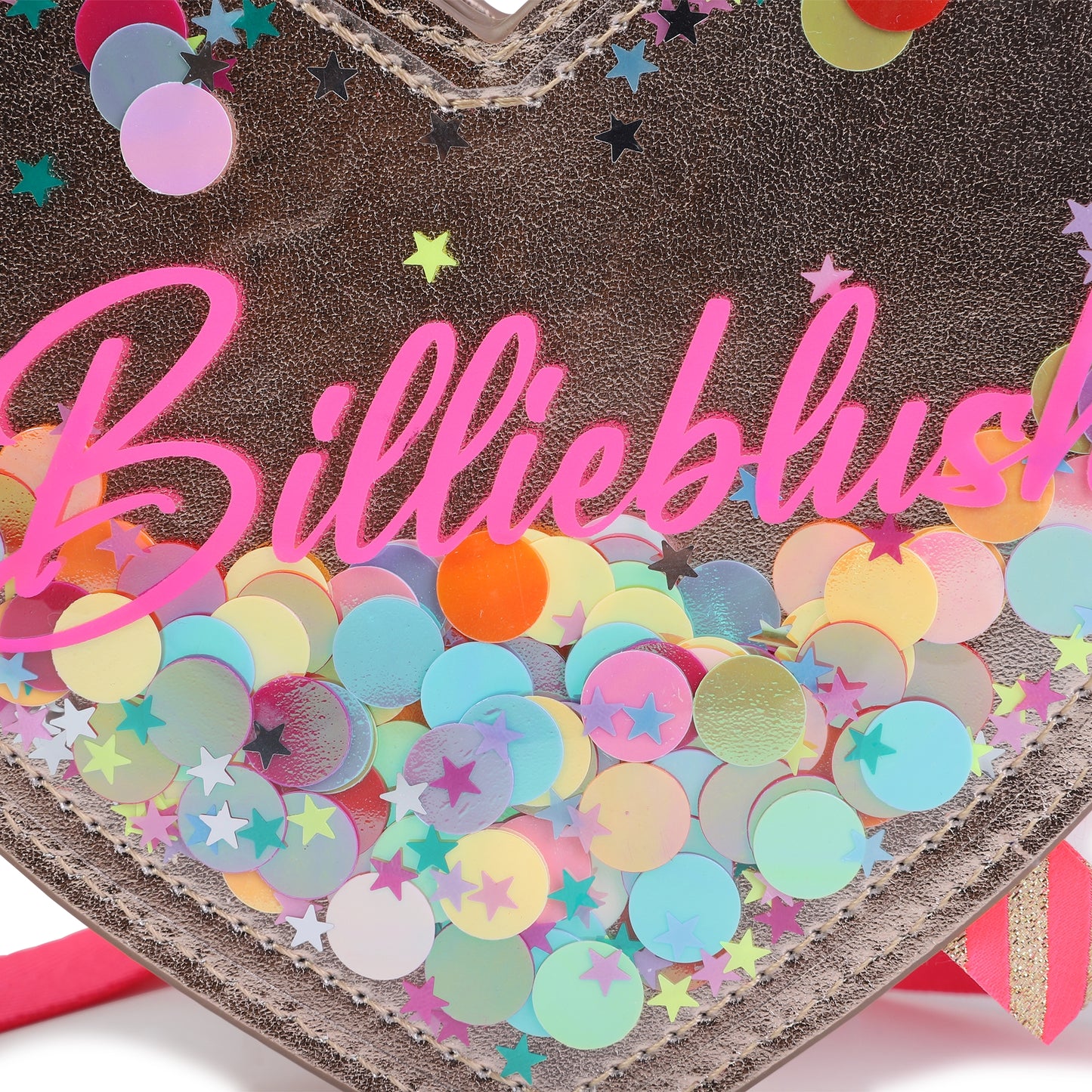 Billie Blush Girl's Golden Heart Handbag