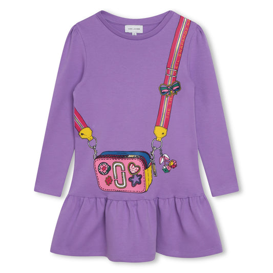 Marc Jacobs Girl's Violet Printed Cotton Dress