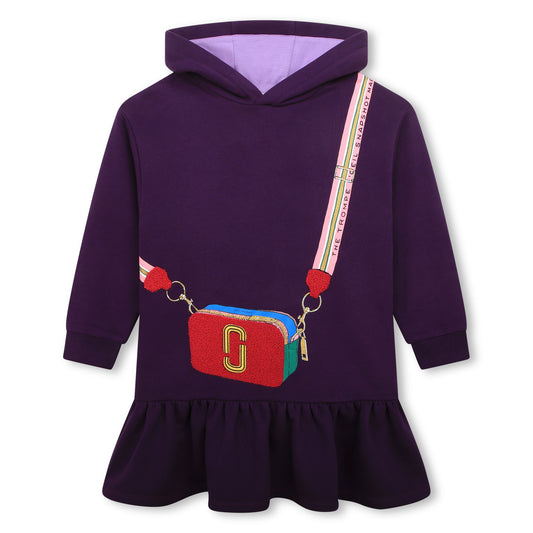 Marc Jacobs Girl's Lilac Hooded Fleece Dress