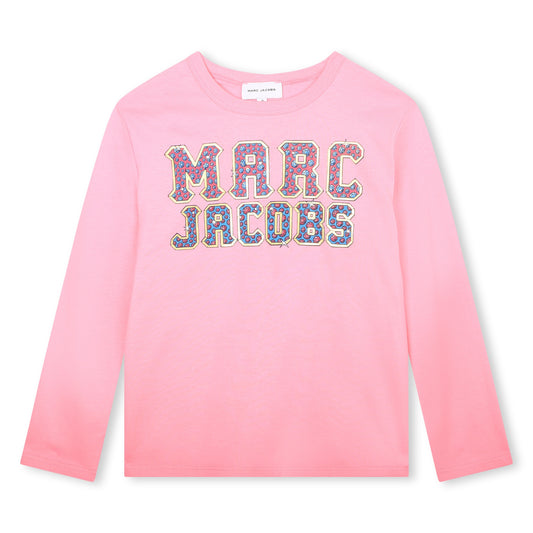 Marc Jacobs Girl's Apricot Long-Sleeved T-Shirt