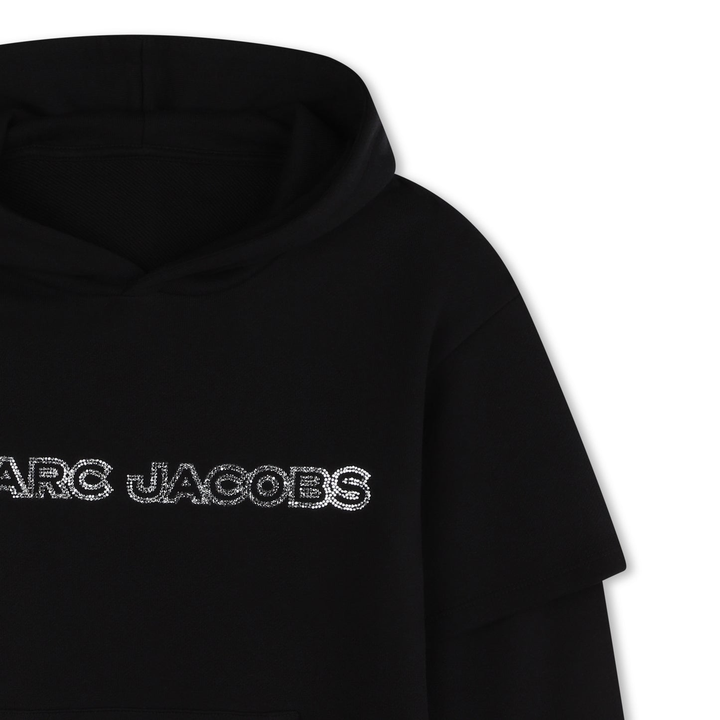 Marc Jacobs Girl's Black 2-In-1 Hooded Dress