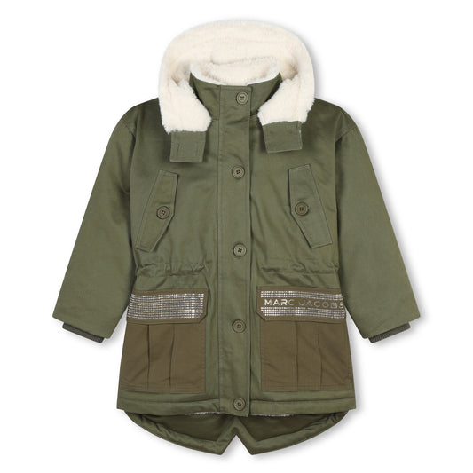 Marc Jacobs Girl's Winter Moss Hooded Parka Jacket