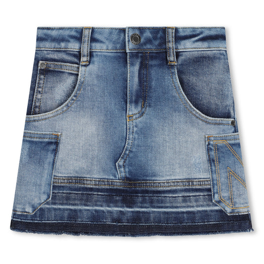 Marc Jacobs Girl's Worn-Look Denim Skirt