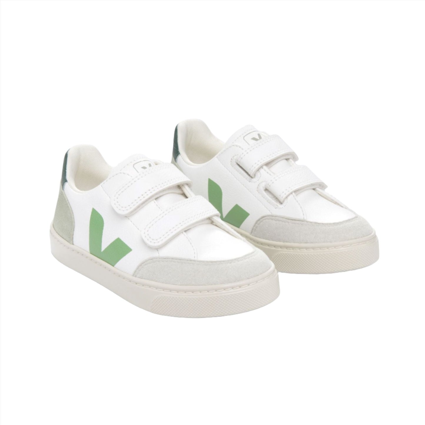 Veja Unisex Kid's V-12 White Multi Trainers