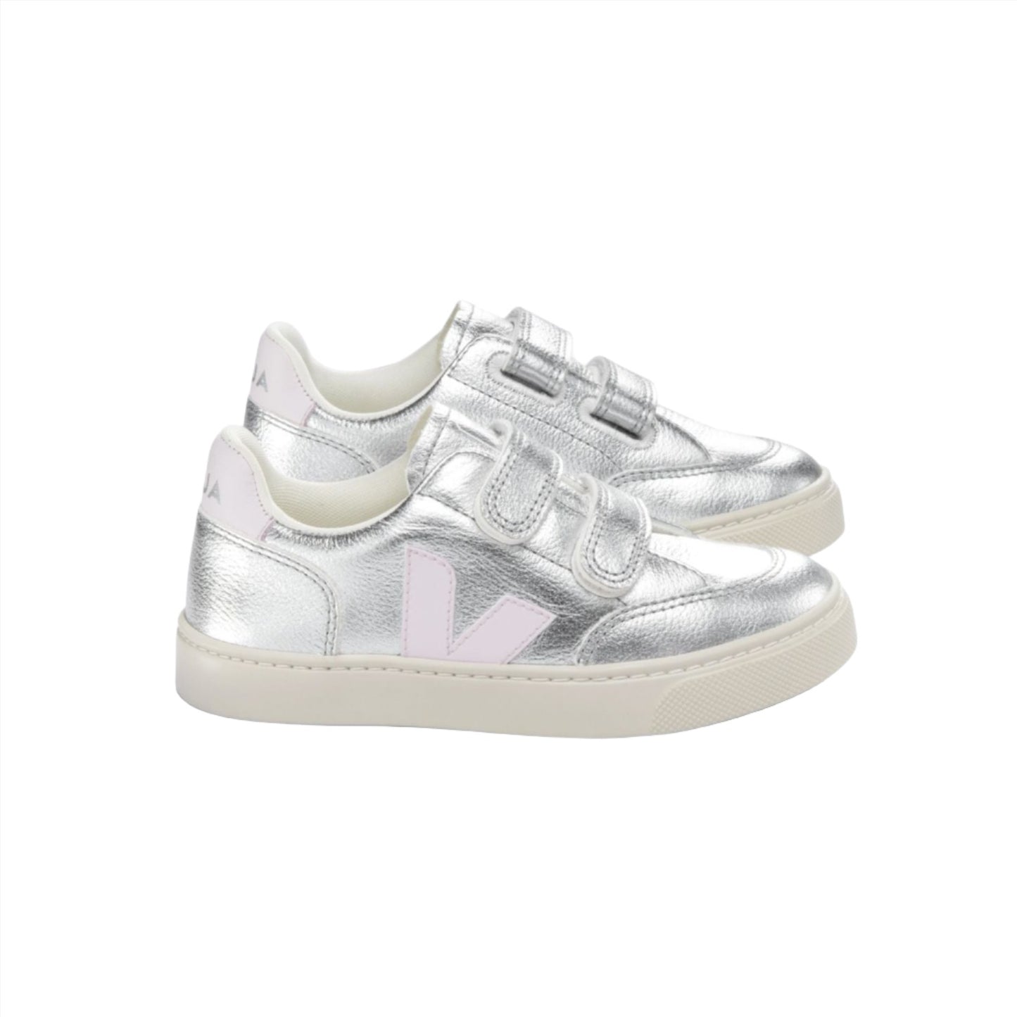 Veja Infant Girl's V-12 Silver Lassi Trainers