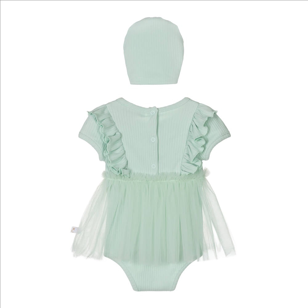 Caramelo Baby Girl's Mint Green Cotton Dress Set