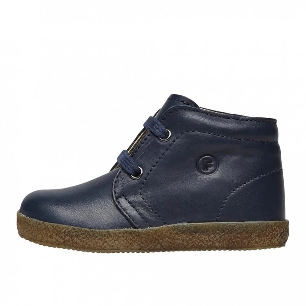 Falcotto Boy's Navy Conte Lace-Up Shoes