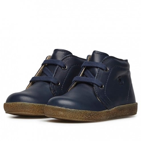 Falcotto Boy's Navy Conte Lace-Up Shoes