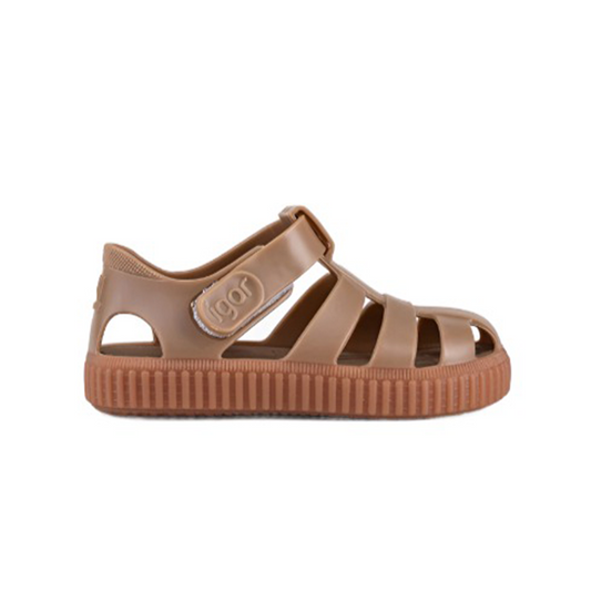 Igor Unisex Kid's Caramel Taupe Nico Sandals