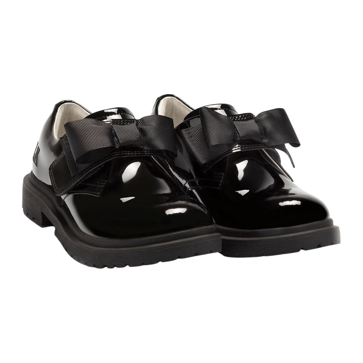 Lelli Kelly Girl's Black Patent Faye Black Bow School Shoes