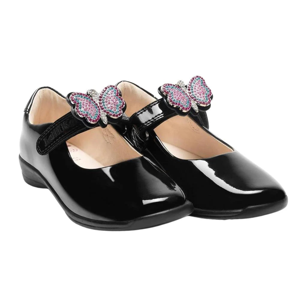 Lelli Kelly Girl's Black Patent Luna School Shoes