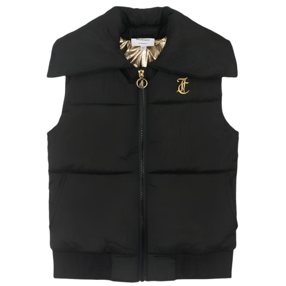 Juicy Couture Girl's Black Puffer Gilet