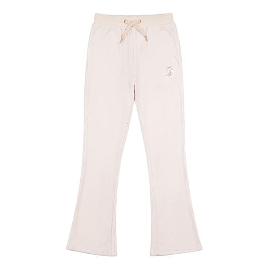 Juicy Couture Girl's Shell Diamante Velour Bootcut Jogger