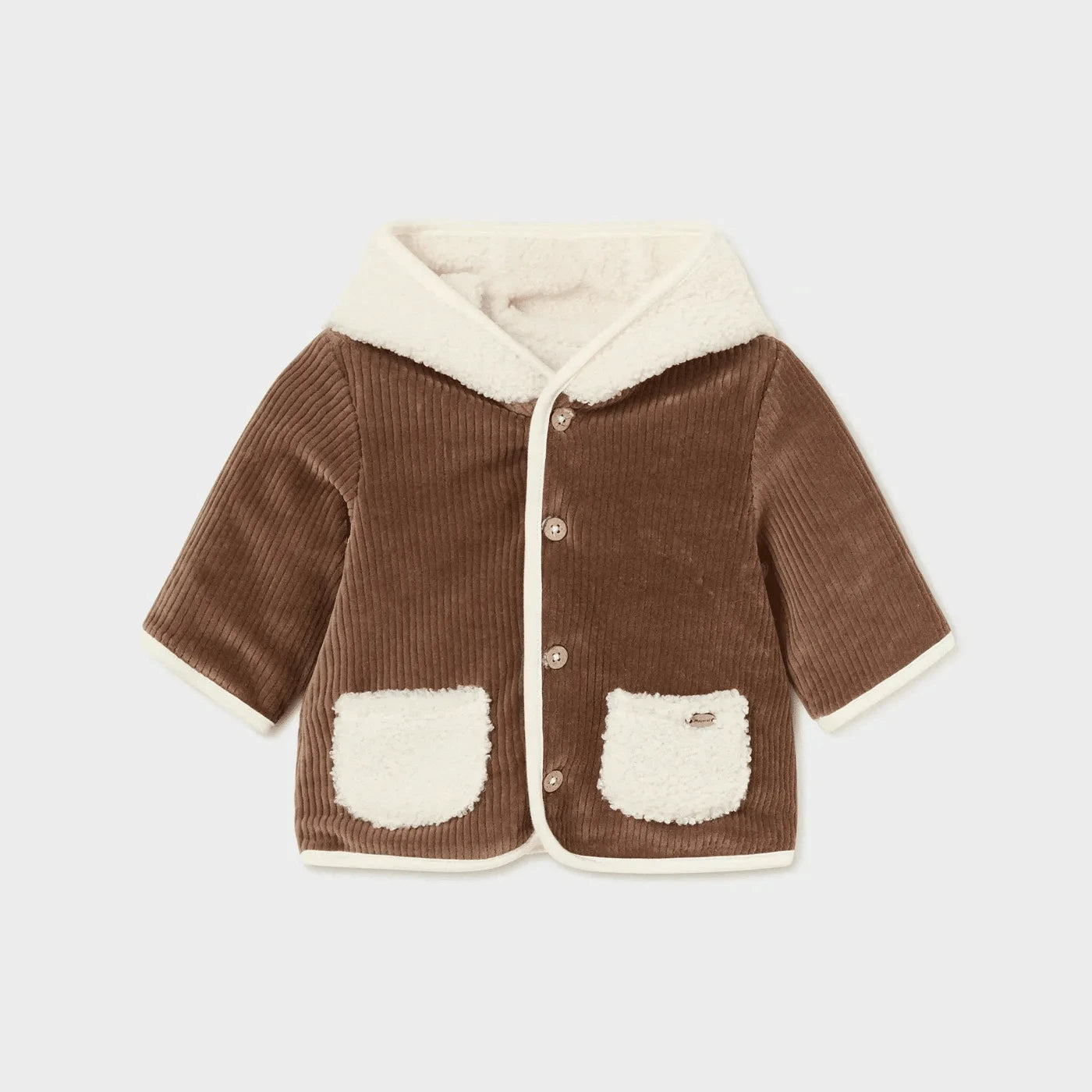 Mayoral Unisex Baby Mocha Reversible Faux Sheepskin Coat