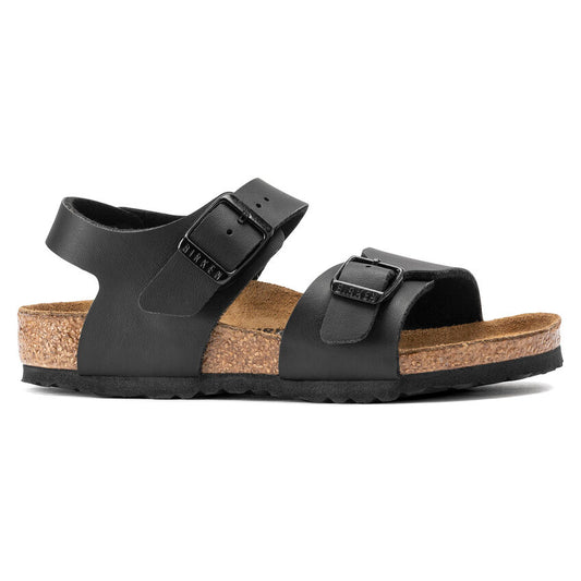 Birkenstock Boy's Black Leather New York Sandals