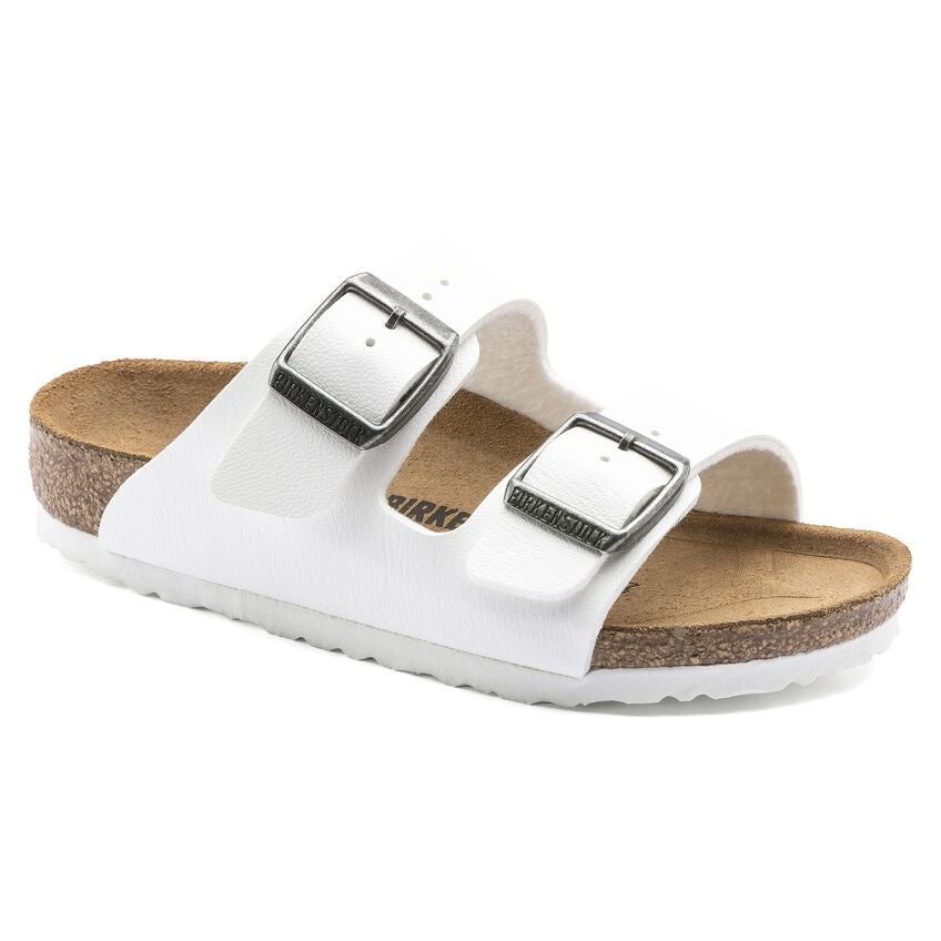 Birkenstock Kid's Unisex White Arizona Sandals