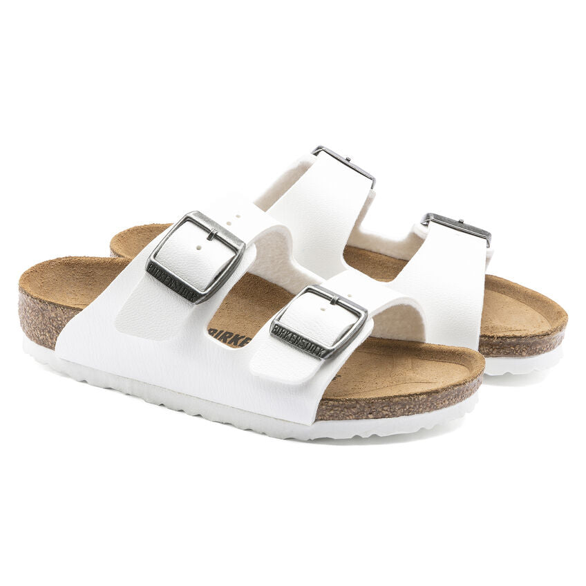 Birkenstock Kid's Unisex White Arizona Sandals